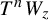 upper T Superscript n Baseline upper W Subscript z