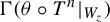 normal upper Gamma left parenthesis theta ring upper T Superscript n Baseline vertical bar Subscript upper W Sub Subscript z Subscript Baseline right parenthesis