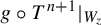 g ring upper T Superscript n plus 1 Baseline vertical bar Subscript upper W Sub Subscript z Subscript Baseline