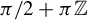 pi divided by 2 plus pi double struck upper Z
