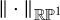 StartMetric dot EndMetric Subscript double struck upper R double struck upper P Sub Superscript 1
