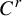 upper C Superscript r
