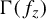 normal upper Gamma left parenthesis f Subscript z Baseline right parenthesis