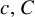 c comma upper C