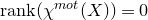 normal r normal a normal n normal k left parenthesis chi Superscript normal m normal o normal t Baseline left parenthesis upper X right parenthesis right parenthesis equals 0