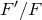 upper F prime divided by upper F