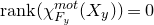 normal r normal a normal n normal k left parenthesis chi Subscript upper F Sub Subscript y Subscript Superscript normal m normal o normal t Baseline left parenthesis upper X Subscript y Baseline right parenthesis right parenthesis equals 0