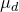 mu Subscript d