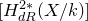 left bracket upper H Subscript normal d normal upper R Superscript 2 asterisk Baseline left parenthesis upper X divided by k right parenthesis right bracket
