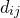 d Subscript i j