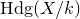 normal upper H normal d normal g left parenthesis upper X divided by k right parenthesis