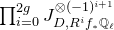 product Underscript i equals 0 Overscript 2 g Endscripts upper J Subscript upper D comma upper R Sub Superscript i Subscript f Sub Subscript asterisk Subscript double struck upper Q Sub Subscript script l Subscript Superscript circled times left parenthesis negative 1 right parenthesis Super Superscript i plus 1
