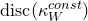 normal d normal i normal s normal c left parenthesis kappa Subscript upper W Superscript normal c normal o normal n normal s normal t Baseline right parenthesis