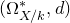 left parenthesis normal upper Omega Subscript upper X divided by k Superscript asterisk Baseline comma d right parenthesis