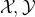 script upper X comma script upper Y