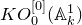 upper K upper O 0 Superscript left bracket 0 right bracket Baseline left parenthesis double struck upper A Subscript k Superscript 1 Baseline right parenthesis