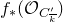 f Subscript asterisk Baseline left parenthesis script upper O Subscript upper C prime Sub Subscript k overbar Baseline right parenthesis