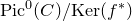 normal upper P normal i normal c Superscript 0 Baseline left parenthesis upper C right parenthesis divided by normal upper K normal e normal r left parenthesis f Superscript asterisk Baseline right parenthesis