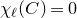chi Subscript script l Baseline left parenthesis upper C right parenthesis equals 0