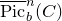 ModifyingAbove normal upper P normal i normal c With bar Subscript b Superscript n Baseline left parenthesis upper C right parenthesis