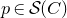 p element of script upper S left parenthesis upper C right parenthesis
