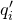 q prime Subscript i