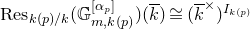 normal upper R normal e normal s Subscript k left parenthesis p right parenthesis divided by k Baseline left parenthesis double struck upper G Subscript m comma k left parenthesis p right parenthesis Superscript left bracket alpha Super Subscript p Superscript right bracket Baseline right parenthesis left parenthesis ModifyingAbove k With bar right parenthesis approximately equals left parenthesis ModifyingAbove k With bar Superscript times Baseline right parenthesis Superscript upper I Super Subscript k left parenthesis p right parenthesis