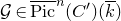 script upper G element of ModifyingAbove normal upper P normal i normal c With bar Superscript n Baseline left parenthesis upper C Superscript prime Baseline right parenthesis left parenthesis k overbar right parenthesis