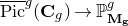 ModifyingAbove normal upper P normal i normal c With bar Superscript g Baseline left parenthesis bold upper C Subscript g Baseline right parenthesis right arrow double struck upper P Subscript bold upper M Sub Subscript bold g Superscript g