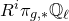 upper R Superscript i Baseline pi Subscript g comma asterisk Baseline double struck upper Q Subscript script l