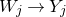 upper W Subscript j Baseline right arrow upper Y Subscript j