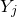 upper Y Subscript j