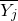 upper Y Subscript j Baseline overbar