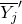 upper Y Subscript j Baseline overbar prime