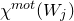 chi Superscript normal m normal o normal t Baseline left parenthesis upper W Subscript j Baseline right parenthesis