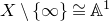 upper X minus StartSet normal infinity EndSet approximately equals double struck upper A Superscript 1