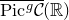 ModifyingAbove normal upper P normal i normal c Superscript g Baseline script upper C With bar left parenthesis double struck upper R right parenthesis