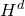 upper H Superscript d