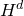 upper H Superscript d