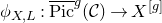 phi Subscript upper X comma upper L Baseline colon ModifyingAbove normal upper P normal i normal c With bar Superscript g Baseline left parenthesis script upper C right parenthesis right arrow upper X Superscript left bracket g right bracket