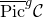 ModifyingAbove normal upper P normal i normal c With bar Superscript g Baseline script upper C