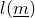 l left parenthesis m underbar right parenthesis