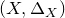 left parenthesis upper X comma normal upper Delta Subscript upper X Baseline right parenthesis