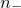 n Subscript minus