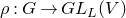 rho colon upper G right arrow upper G upper L Subscript upper L Baseline left parenthesis upper V right parenthesis