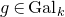 g element of normal upper G normal a normal l Subscript k
