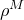 rho Superscript upper M