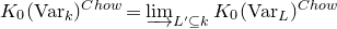 upper K 0 left parenthesis normal upper V normal a normal r Subscript k Baseline right parenthesis Superscript normal upper C normal h normal o normal w Baseline equals ModifyingBelow limit With right arrow Underscript upper L prime subset of or equal to k Endscripts upper K 0 left parenthesis normal upper V normal a normal r Subscript upper L Baseline right parenthesis Superscript normal upper C normal h normal o normal w