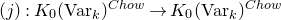 left parenthesis j right parenthesis colon upper K 0 left parenthesis normal upper V normal a normal r Subscript k Baseline right parenthesis Superscript normal upper C normal h normal o normal w Baseline right arrow upper K 0 left parenthesis normal upper V normal a normal r Subscript k Baseline right parenthesis Superscript normal upper C normal h normal o normal w