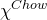 chi Superscript normal upper C normal h normal o normal w
